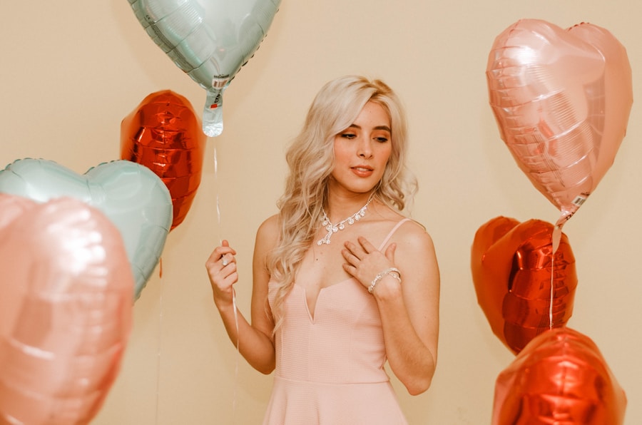 Photo peach dress