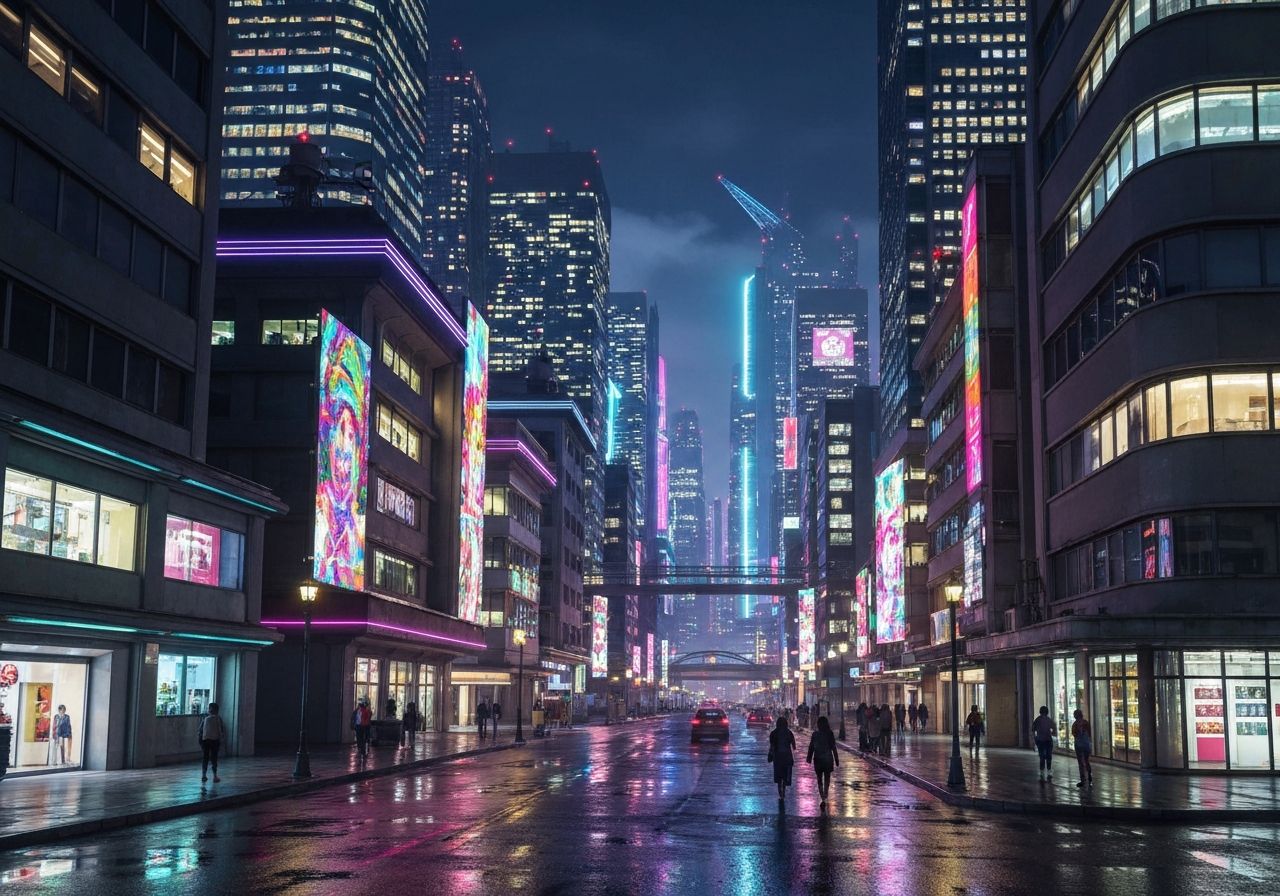 Mężczyzna i kobieta w profesjonalnym stroju stoją pewnie w nowoczesnym biurze przy naturalnym świetle